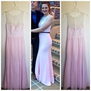 Light Pink Lace Formal Dress